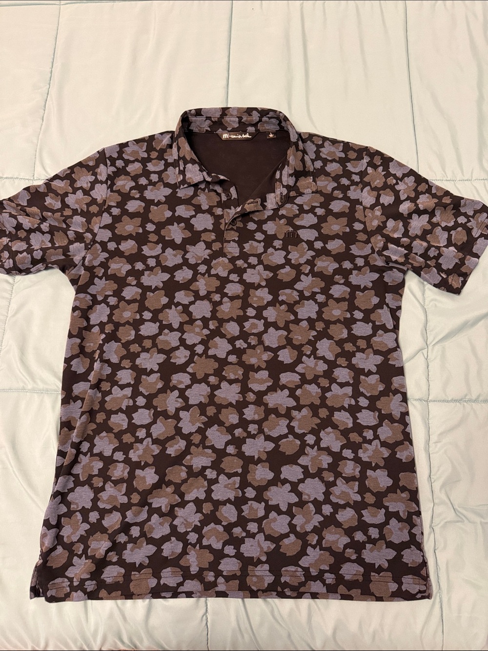 Travis Mathew Floral Polo Short Sleeve Shirt